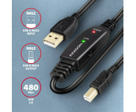 AXAGON ADR-220B USB 2.0 A-M -> B-M aktywny kabel połączeniowy/wzmacniacz 20m - 1485415 - zdjęcie 5